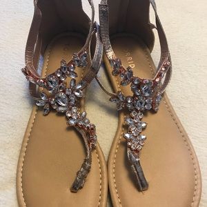 Torrid rose gold sandals